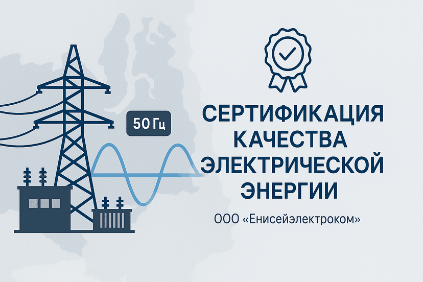 Обложка: Сертификация электрической энергии ООО «Енисейэлектроком»