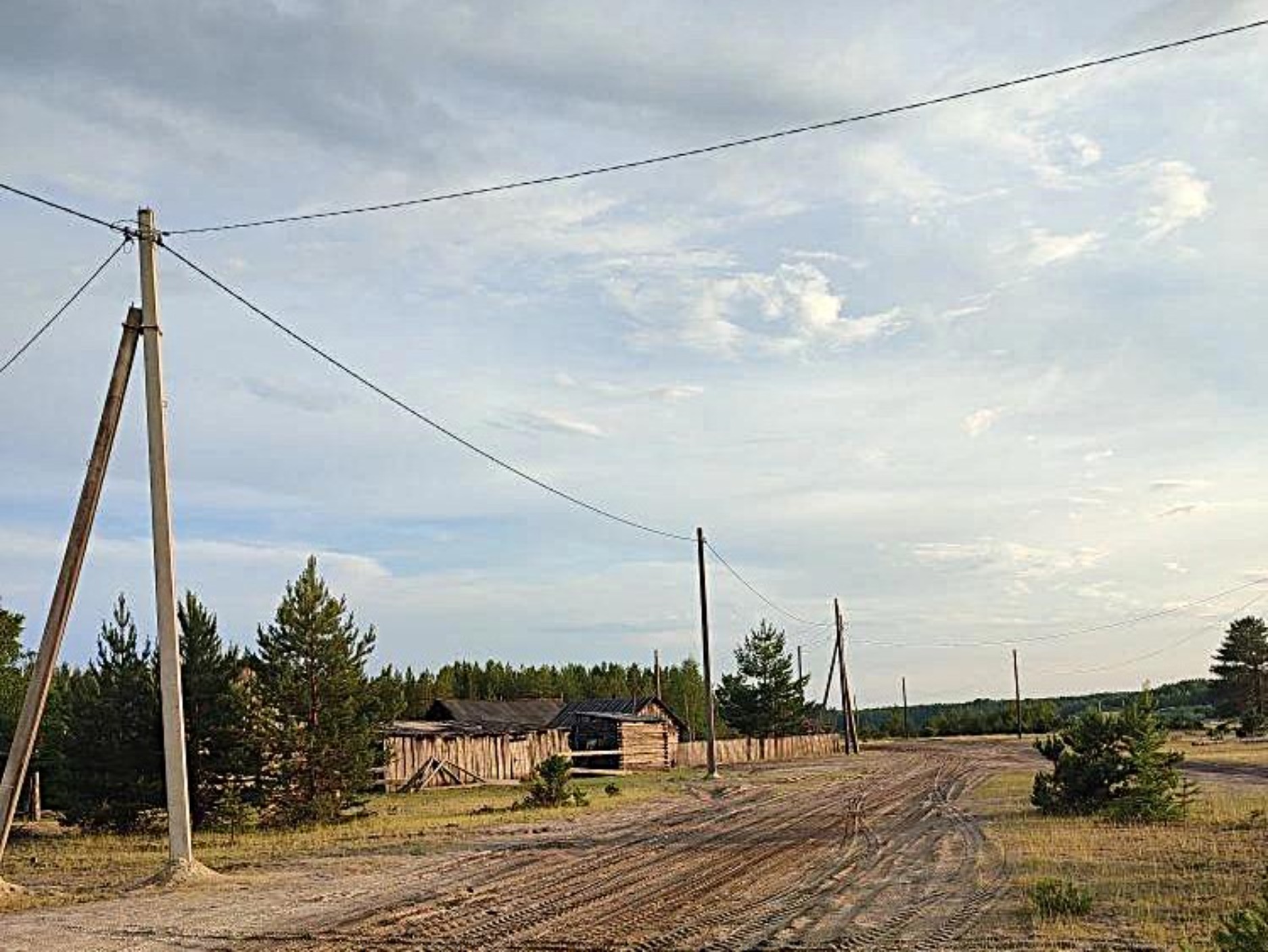 Модернизированная линия электропередачи 0,4 кВ в селе Сым
